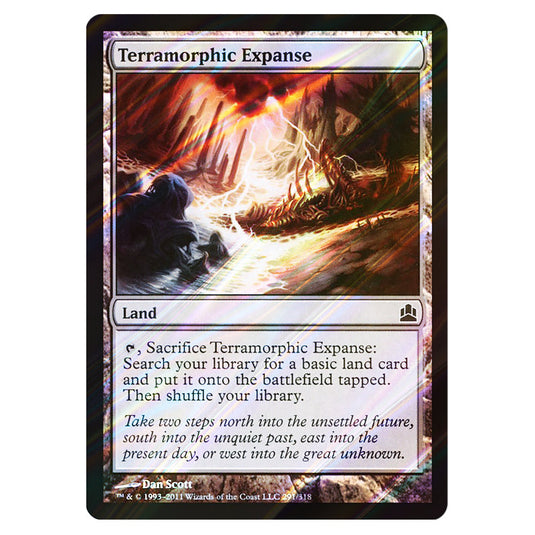 Terramorphic Expanse 291 card from the Magic The Gathering set Commander 2011