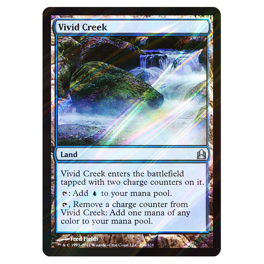 Vivid Creek 294 card from the Magic The Gathering set Commander 2011