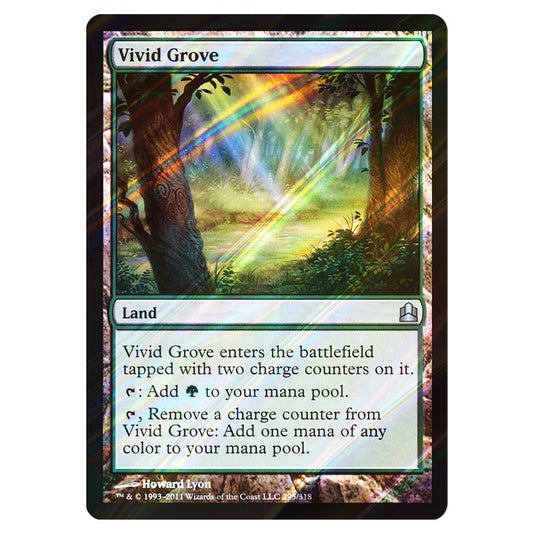 Vivid Grove 295 card from the Magic The Gathering set Commander 2011