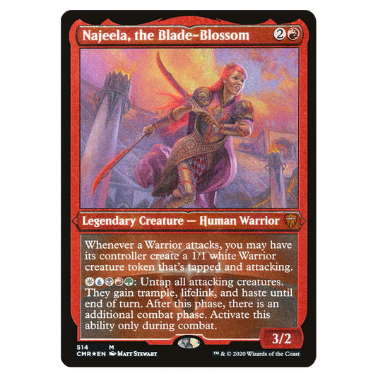 Najeela, the Blade-Blossom 514 card from the Magic The Gathering set Commander Legends