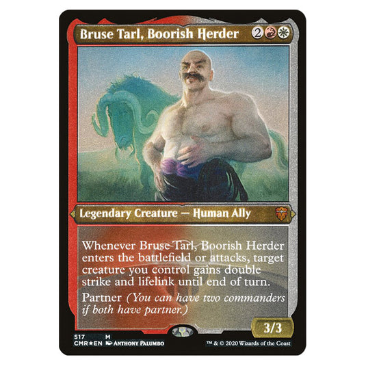 Bruse Tarl, Boorish Herder 517 card from the Magic The Gathering set Commander Legends