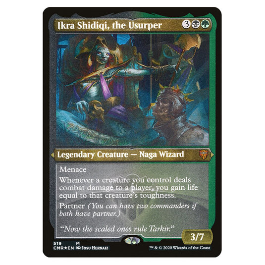 Ikra Shidiqi, the Usurper 519 card from the Magic The Gathering set Commander Legends