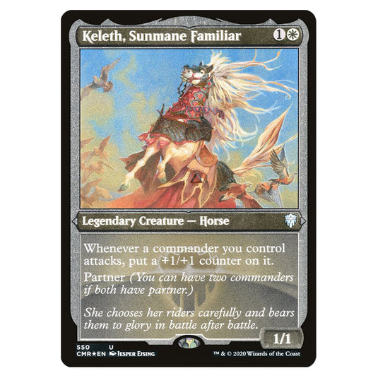 Keleth, Sunmane Familiar 550 card from the Magic The Gathering set Commander Legends