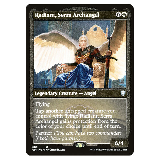 Radiant, Serra Archangel 553 card from the Magic The Gathering set Commander Legends