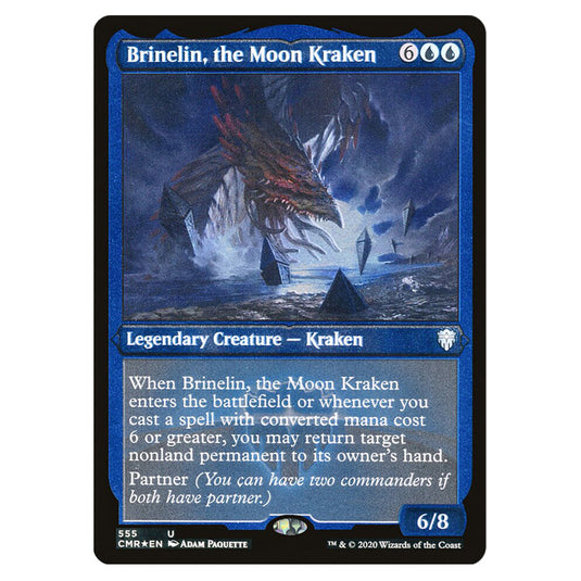 Brinelin, the Moon Kraken 555 card from the Magic The Gathering set Commander Legends
