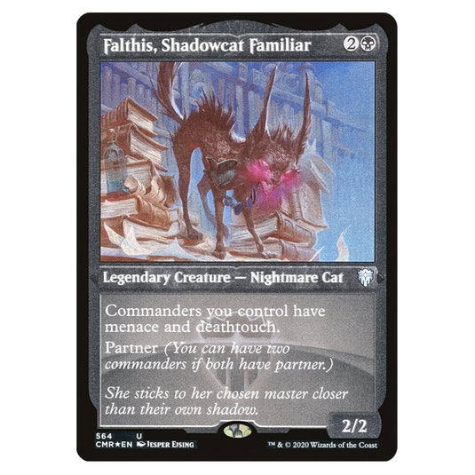 Falthis, Shadowcat Familiar 564 card from the Magic The Gathering set Commander Legends