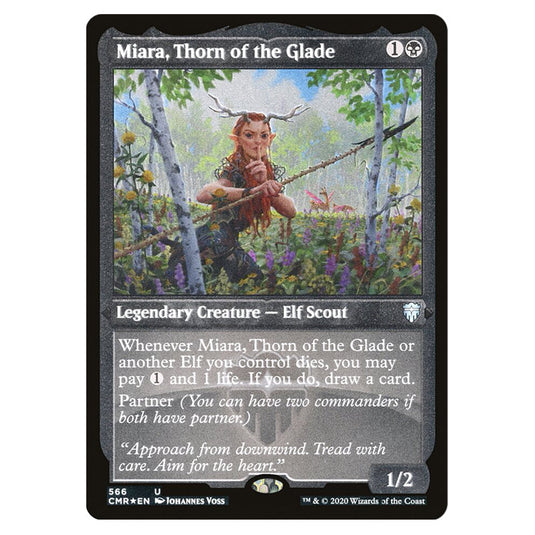Miara, Thorn of the Glade 566 card from the Magic The Gathering set Commander Legends