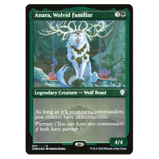 Anara, Wolvid Familiar 577 card from the Magic The Gathering set Commander Legends
