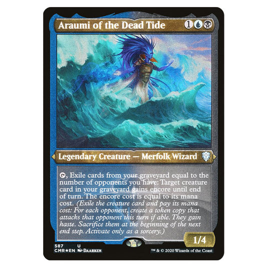 Araumi of the Dead Tide 587 card from the Magic The Gathering set Commander Legends