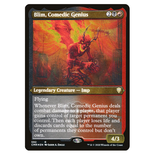 Blim, Comedic Genius 592 card from the Magic The Gathering set Commander Legends