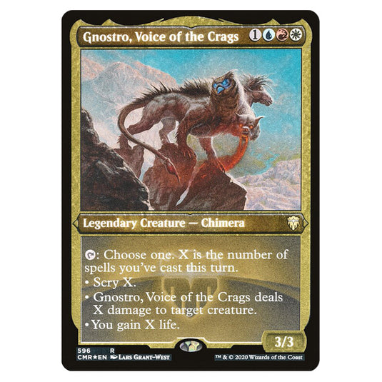 Gnostro, Voice of the Crags 596 card from the Magic The Gathering set Commander Legends