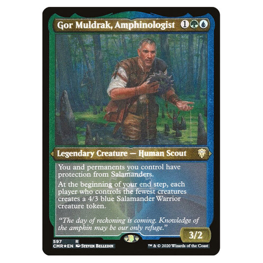 Gor Muldrak, Amphinologist 597 card from the Magic The Gathering set Commander Legends