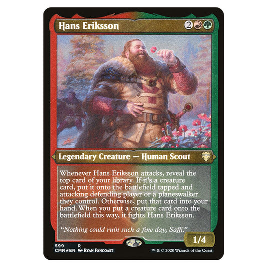 Hans Eriksson 599 card from the Magic The Gathering set Commander Legends
