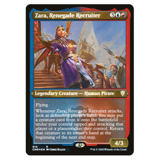Zara, Renegade Recruiter 614 card from the Magic The Gathering set Commander Legends