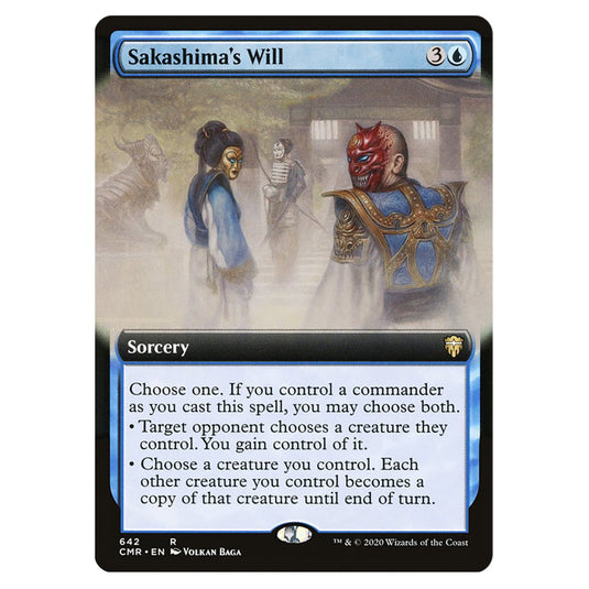 Sakashima's Will 642 card from the Magic The Gathering set Commander Legends