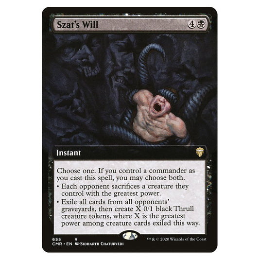 Szat's Will 655 card from the Magic The Gathering set Commander Legends