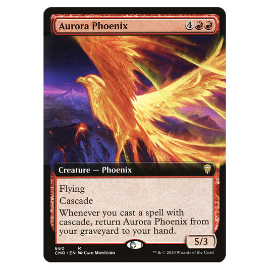 Aurora Phoenix 660 card from the Magic The Gathering set Commander Legends