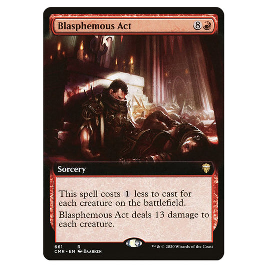 Blasphemous Act 661 card from the Magic The Gathering set Commander Legends