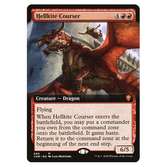 Hellkite Courser 666 card from the Magic The Gathering set Commander Legends