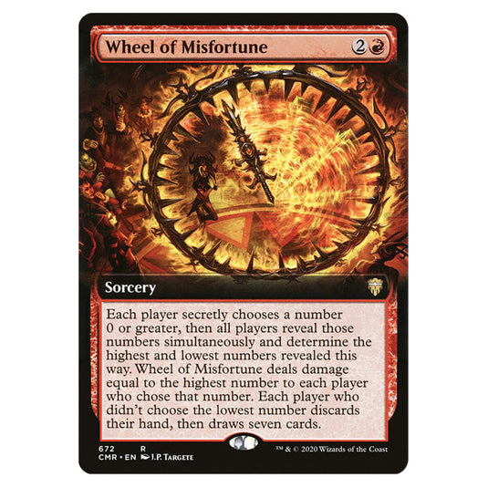 Wheel of Misfortune 672 card from the Magic The Gathering set Commander Legends