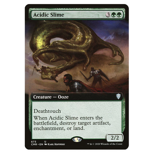 Acidic Slime 673 card from the Magic The Gathering set Commander Legends