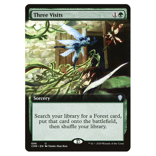Three Visits 686 card from the Magic The Gathering set Commander Legends