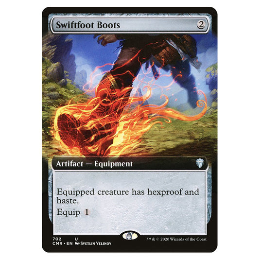 Swiftfoot Boots 702 card from the Magic The Gathering set Commander Legends