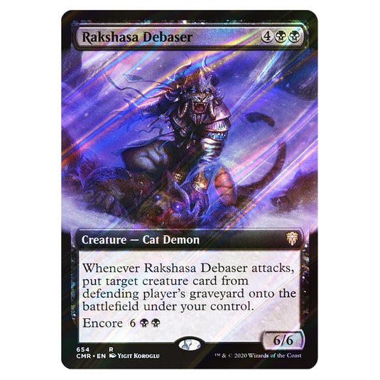 Rakshasa Debaser 654 card from the Magic The Gathering set Commander Legends