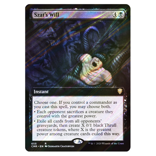 Szat's Will 655 card from the Magic The Gathering set Commander Legends