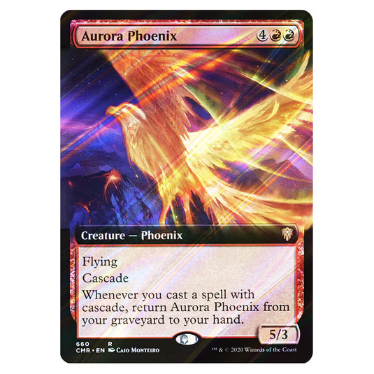 Aurora Phoenix 660 card from the Magic The Gathering set Commander Legends