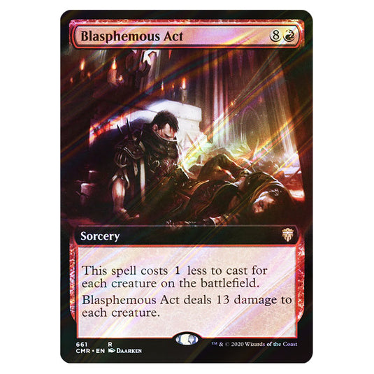 Blasphemous Act 661 card from the Magic The Gathering set Commander Legends