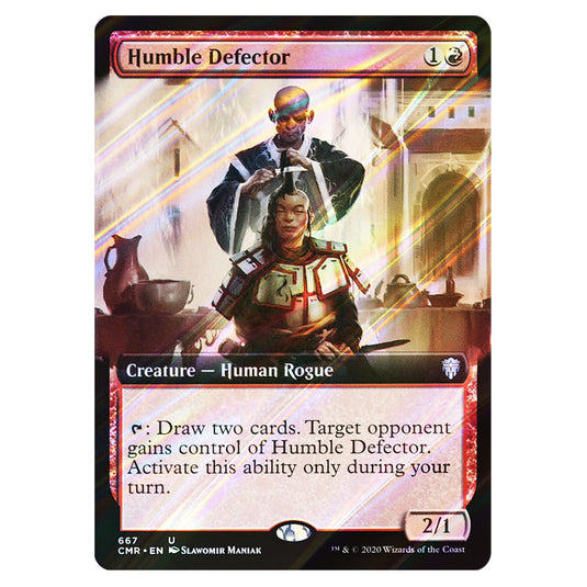 Humble Defector 667 card from the Magic The Gathering set Commander Legends