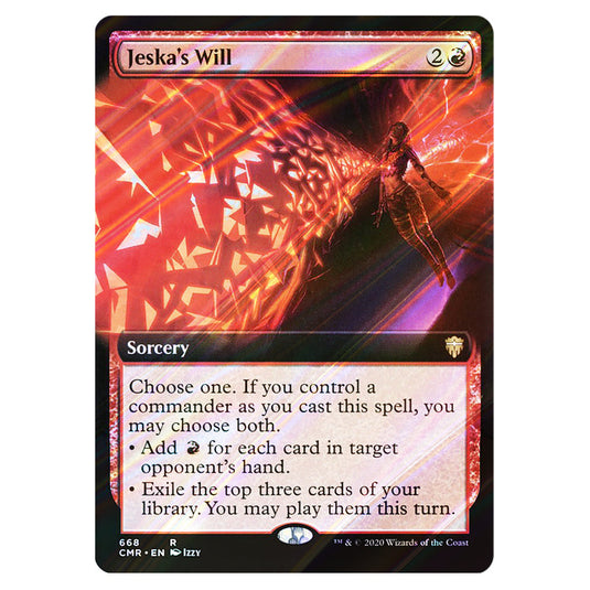 Jeska's Will 668 card from the Magic The Gathering set Commander Legends
