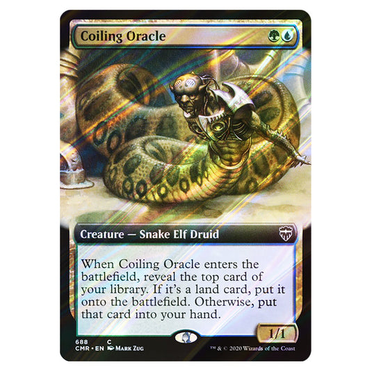 Coiling Oracle 688 card from the Magic The Gathering set Commander Legends