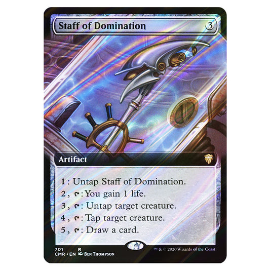 Staff of Domination 701 card from the Magic The Gathering set Commander Legends