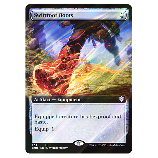 Swiftfoot Boots 702 card from the Magic The Gathering set Commander Legends