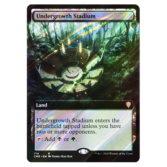 Undergrowth Stadium 714 card from the Magic The Gathering set Commander Legends