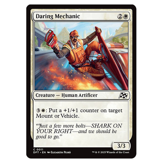 Daring Mechanic 0011 card from the Magic The Gathering set Aetherdrift