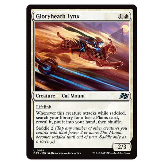 Gloryheath Lynx 0014 card from the Magic The Gathering set Aetherdrift