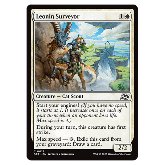 Leonin Surveyor 0018 card from the Magic The Gathering set Aetherdrift