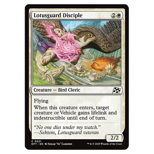 Lotusguard Disciple 0021 card from the Magic The Gathering set Aetherdrift