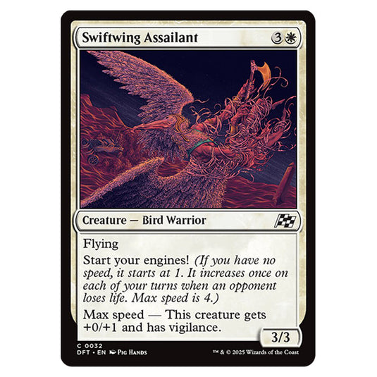 Swiftwing Assailant 0032 card from the Magic The Gathering set Aetherdrift