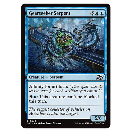 Gearseeker Serpent 0043 card from the Magic The Gathering set Aetherdrift