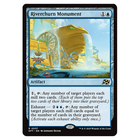 Riverchurn Monument 0057 card from the Magic The Gathering set Aetherdrift