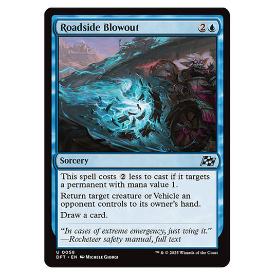 Roadside Blowout 0058 card from the Magic The Gathering set Aetherdrift