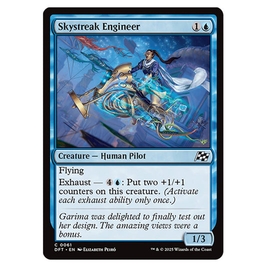 Skystreak Engineer 0061 card from the Magic The Gathering set Aetherdrift
