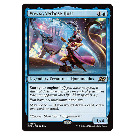 Vnwxt, Verbose Host 0073 card from the Magic The Gathering set Aetherdrift