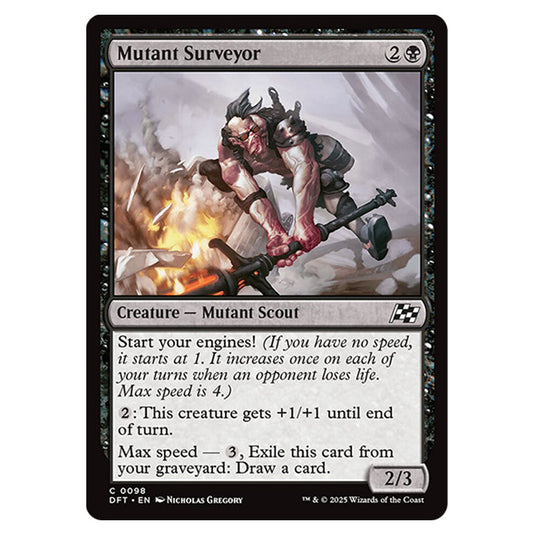 Mutant Surveyor 0098 card from the Magic The Gathering set Aetherdrift