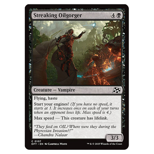 Streaking Oilgorger 0107 card from the Magic The Gathering set Aetherdrift