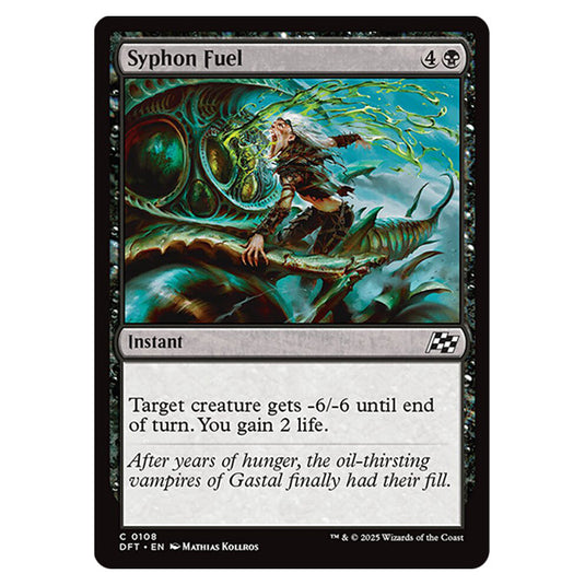 Syphon Fuel 0108 card from the Magic The Gathering set Aetherdrift